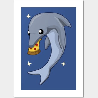 Dolphin & Pizza Posters and Art